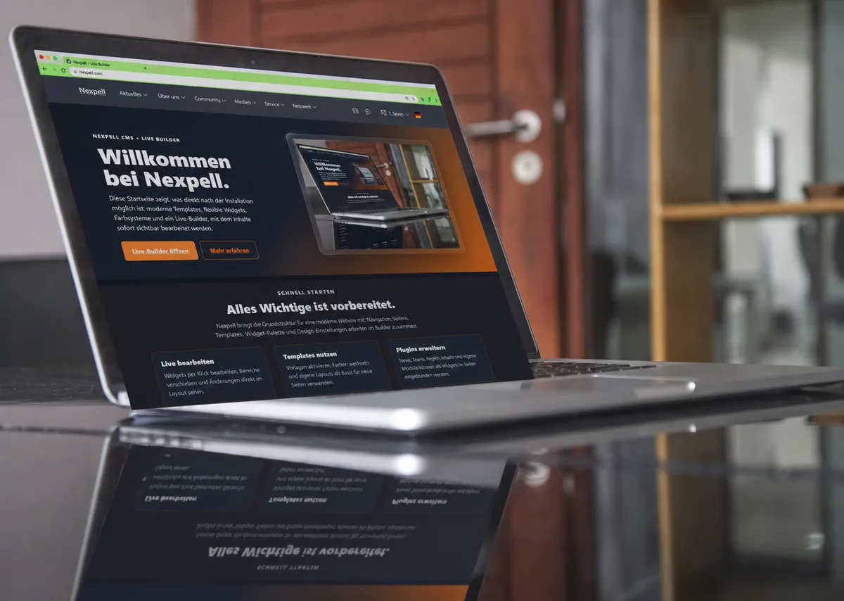 Nexpell Dashboard Vorschau